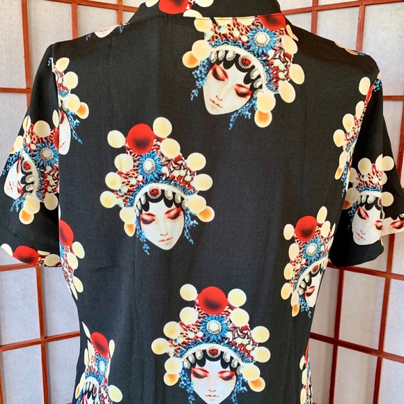 Goddess Silk Blend Asymmetrical Tunic NWOT - Picture 5 of 8